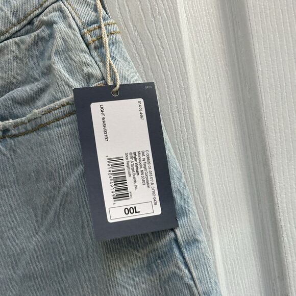 NWT Universal Thread Jeans 00L Rigid Denim High Rise Light Wash Button Fly - Picture 8 of 16